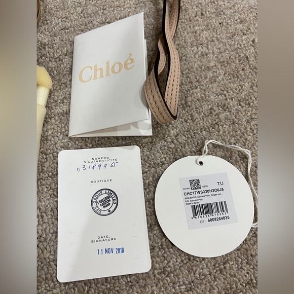 Chloe Faye bracelet mini bag nude blush pink new - Picture 8 of 12